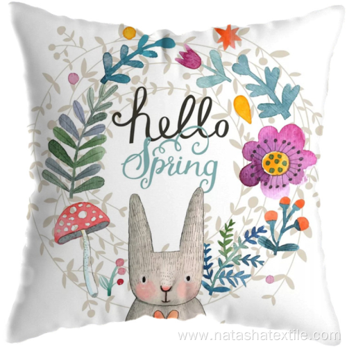 Easter holiday polyester linter printing cushion